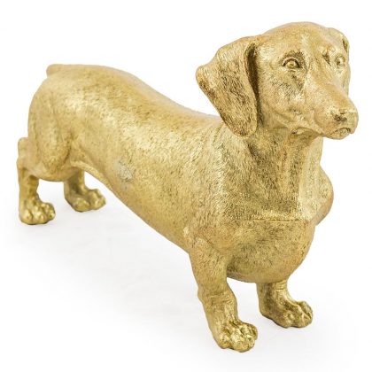 This gold dachshund dog really is a must have for any and all dog lovers! Measures 24 x 44 x 11cm and is a super value gift this Christmas !