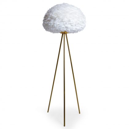 Look at our fabulous white feather floor lamp! Guaranted showstopper! WOW! Measures 168 x 65 x 65cm and is super quality, finish and value for money.