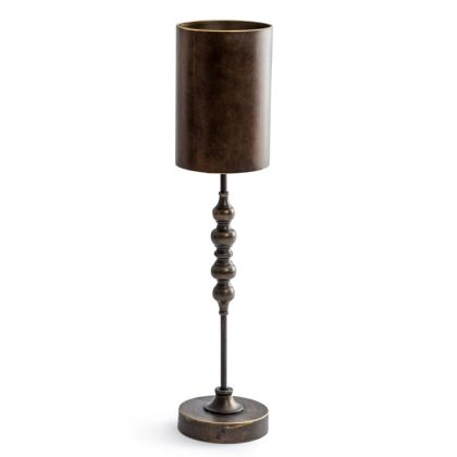 From our new Franklin range here is the tall metal table lamp. Featuring a slim cylindrical drum shade with timeless styling on the base. 82 x 18 x 18cm.