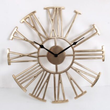 Antiqued Gold Numerals Clock - Image 2