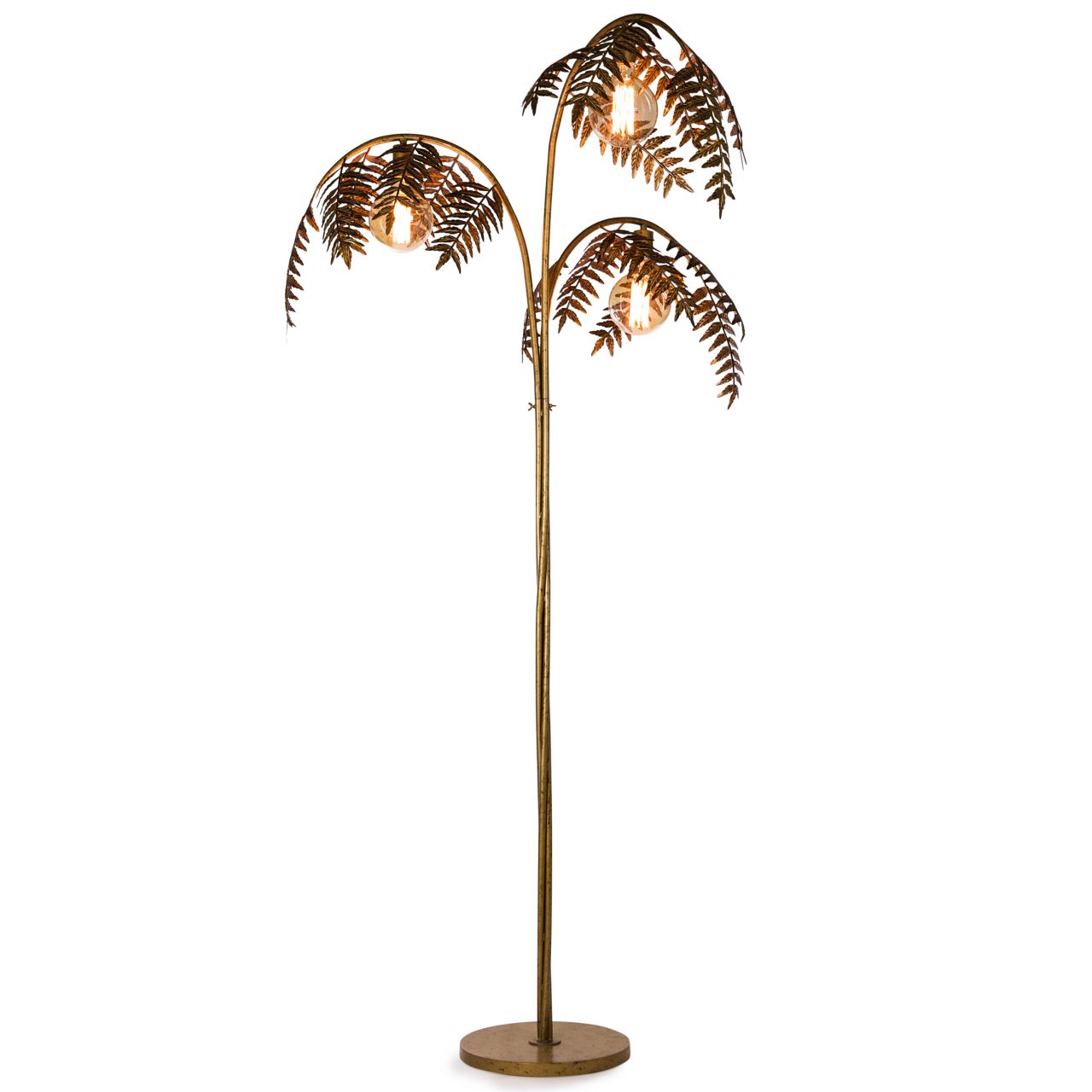 Palm Leaf Floor Lamp - Gold - Just Like Wendy's