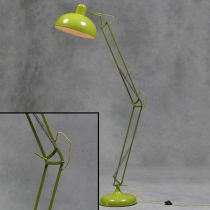 lime green floor lamp