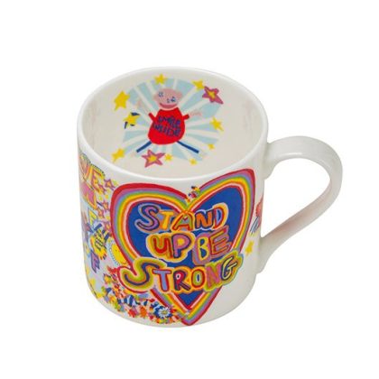 Uplift and inspire with Arthouse Unlimited's Full Of Joy china mug. A perfect gift created by this wonderful charity. Measures 8 x 8 x 9cm