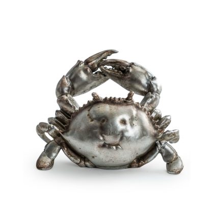 Our silver crab wine holder is a really stylish gift, looks a treat on the table. Superb styling, detail and finish. 14 x 23 x 17cm. Great candle holder!