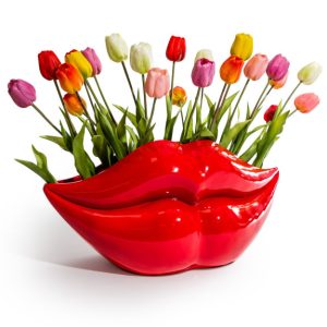 Large Red Lips Planter