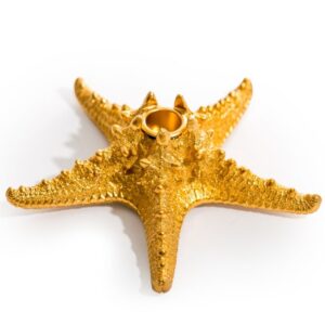 Gold Starfish Candle Holder