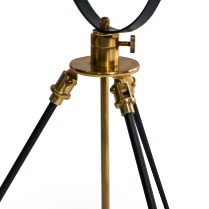 Black and Gold Tripod Table Lamp - Image 3