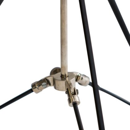 Black and Nickel Tripod Table Lamp - Image 4