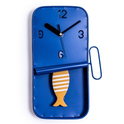 Blue Sardine Wall Clock - Image 2