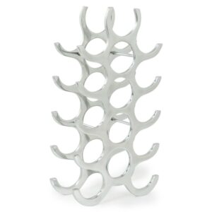 Silver Aluminium Wine Rack 15 Bottle