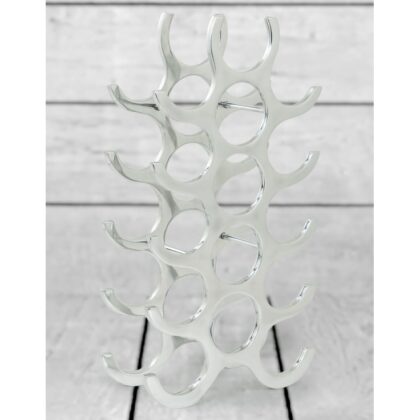 Silver Aluminium Wine Rack 15 Bottle - Image 2